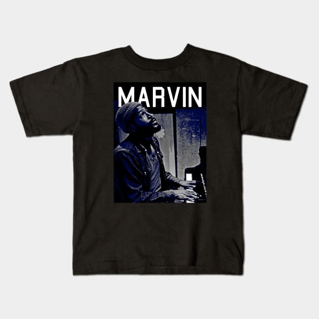 Marvin Gaye Kids T-Shirt by armeenpowerputt